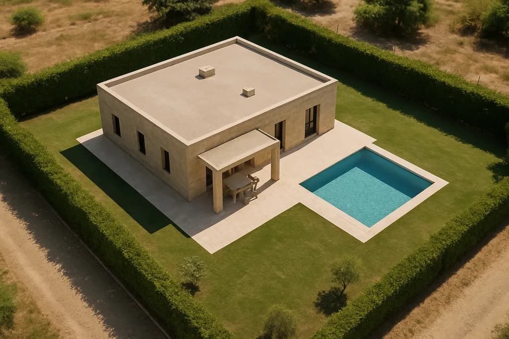 Single-family home with garden and private pool